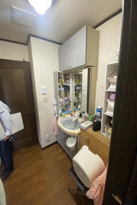 洗面トイレは車イス対応