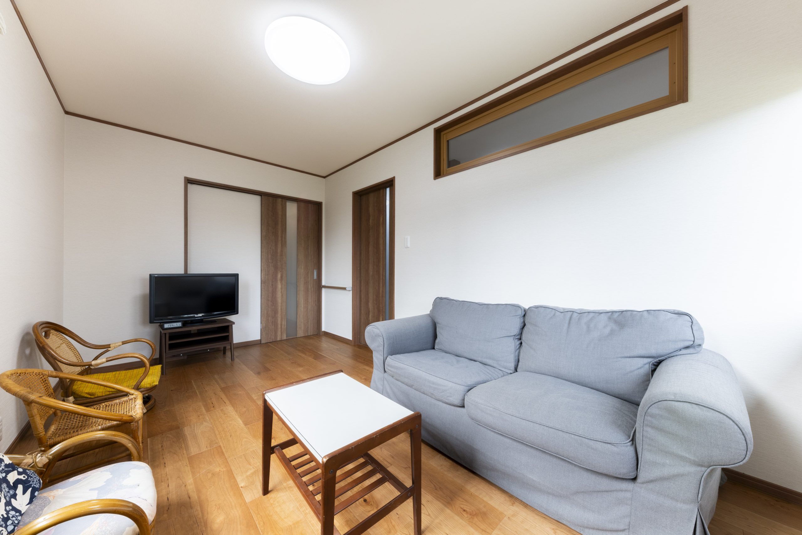 明るくすっきりしたリビング