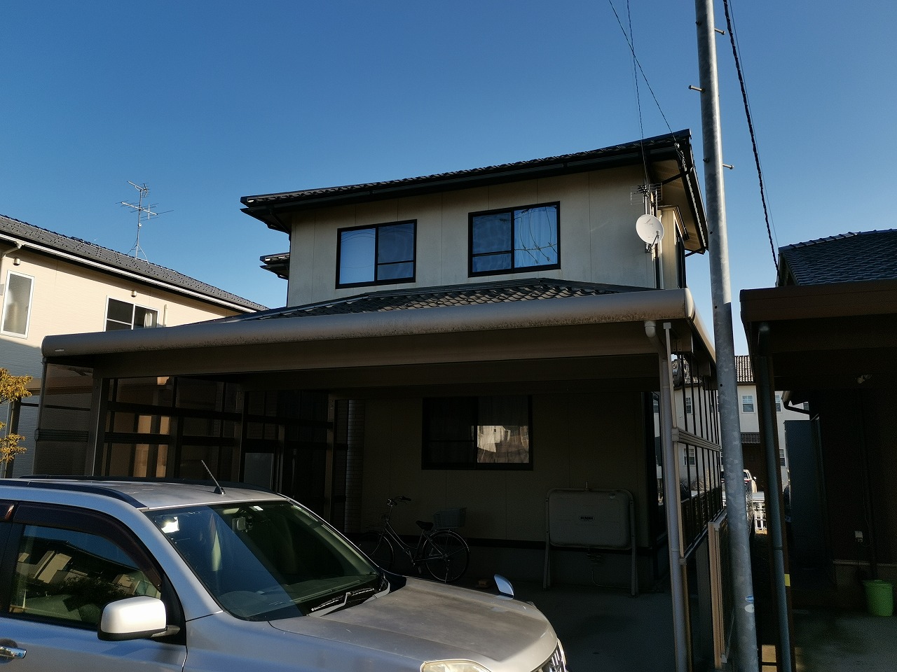 外壁金属サイディング工事　施工事例