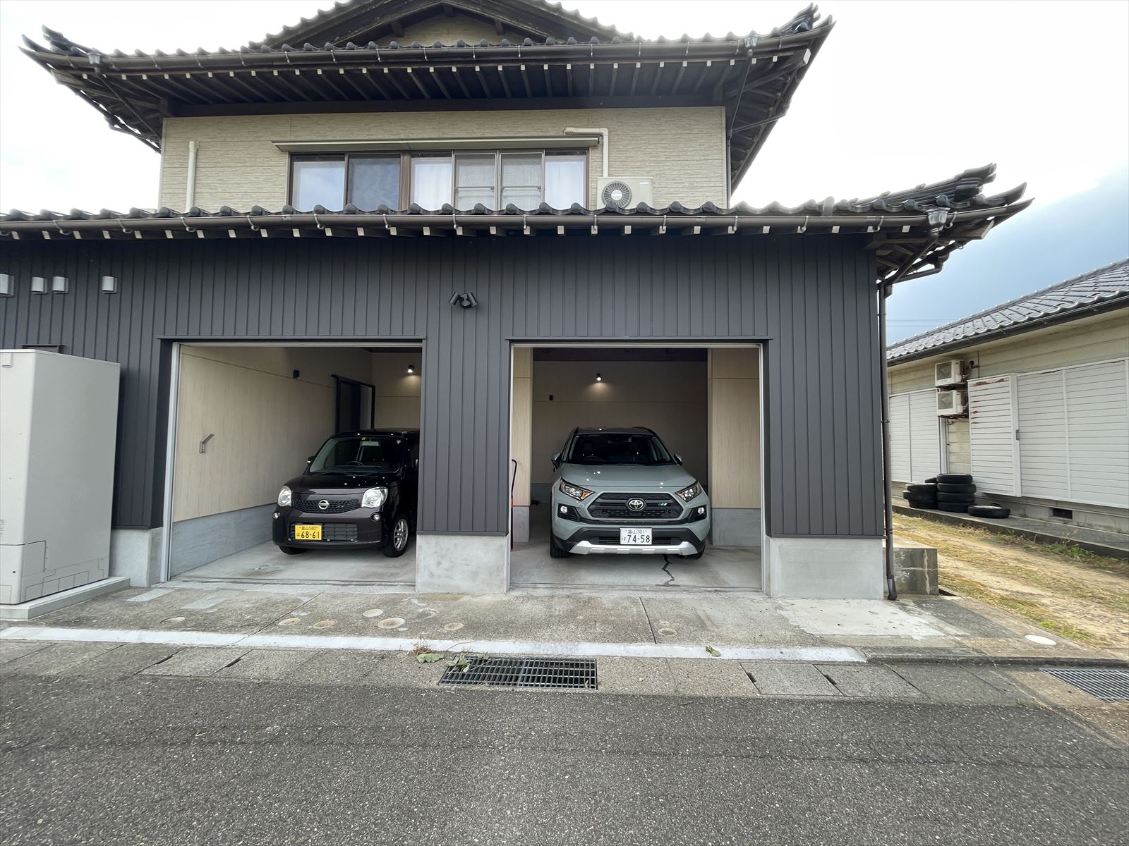 水回りをつぶして、インナーガレージ