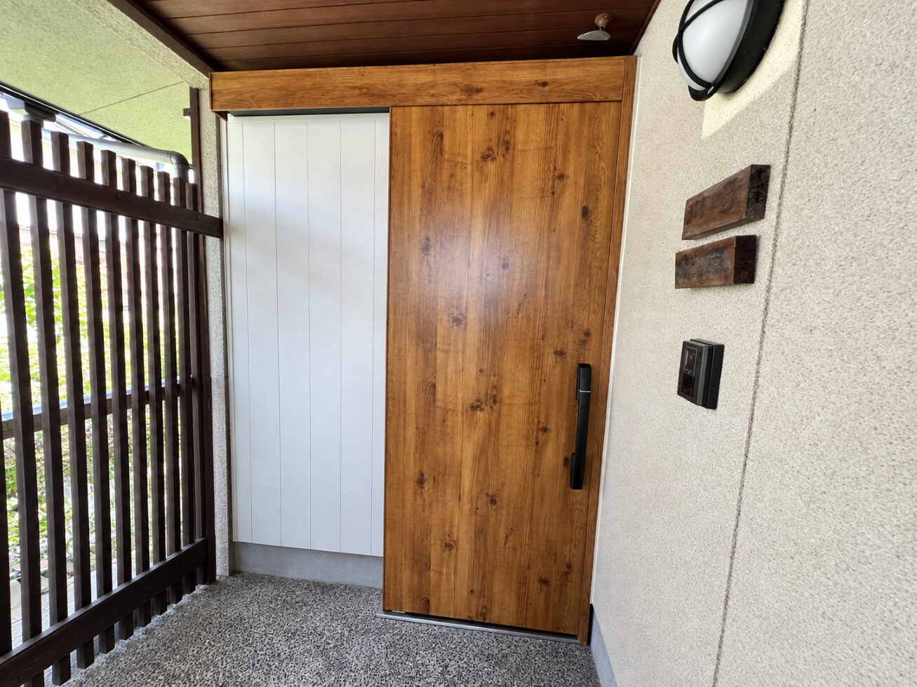 玄関引戸交換、トイレ改装