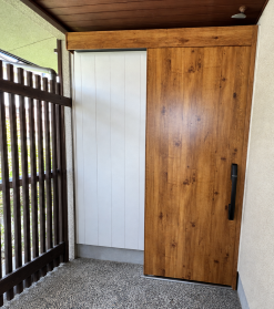 玄関引戸交換、トイレ改装